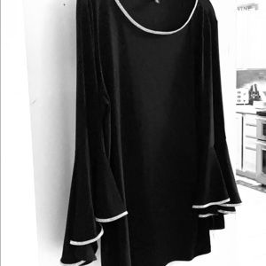 Rhinestone trimmed top